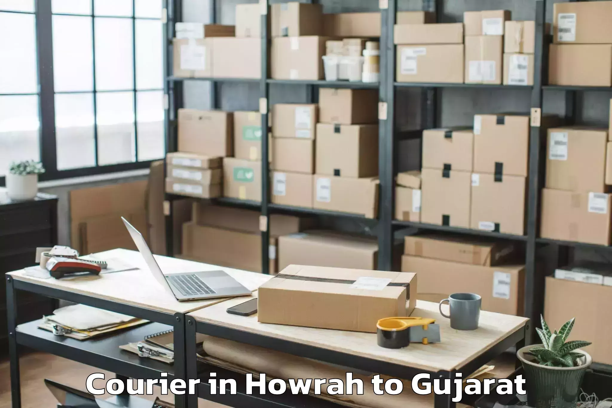 Reliable Howrah to Charotar University Of Science Courier